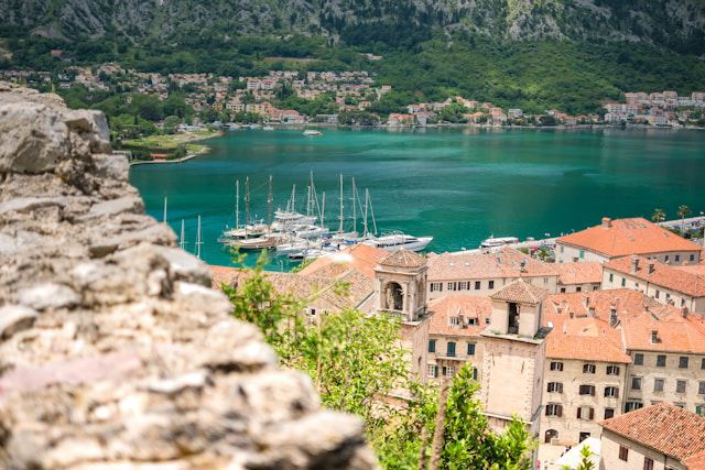 Montenegro - view of the bay of Kotor